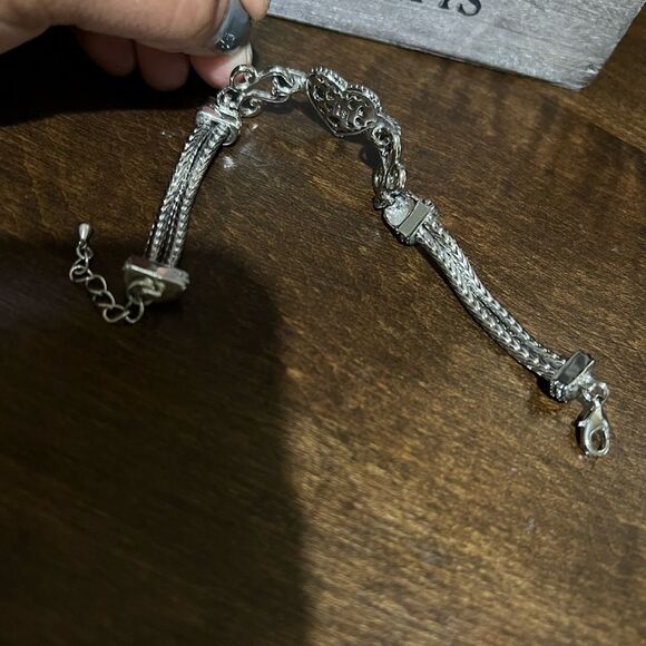 LIA SOPHIA LOVE DUST HEART BRACELET AND NECKLACE SET CUT CRYSTALS - Picture 3 of 4